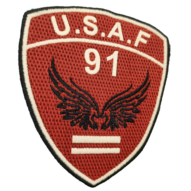 Red Polygonal Pattern Embroidery Patch DIY for Clothing