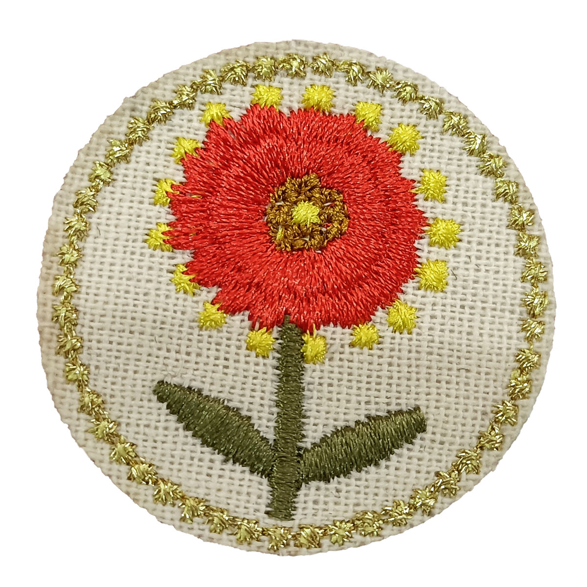 Lovely Flower Romantic Style Personalized DIY Badge