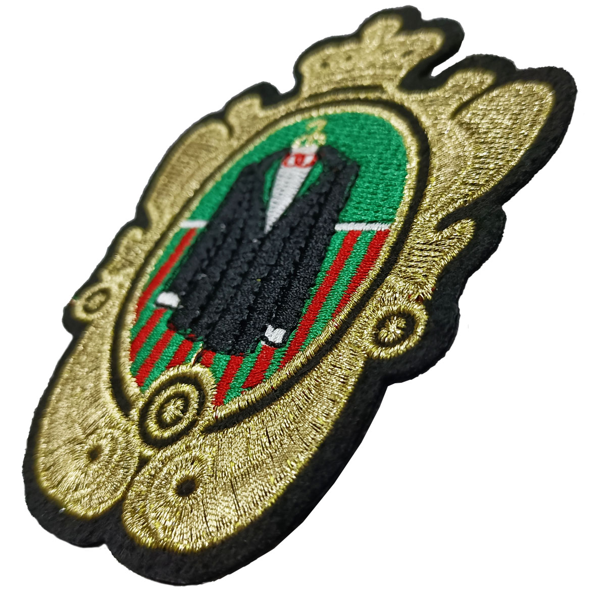 Mirror Pattern Vintage Hand Embroidered Patch