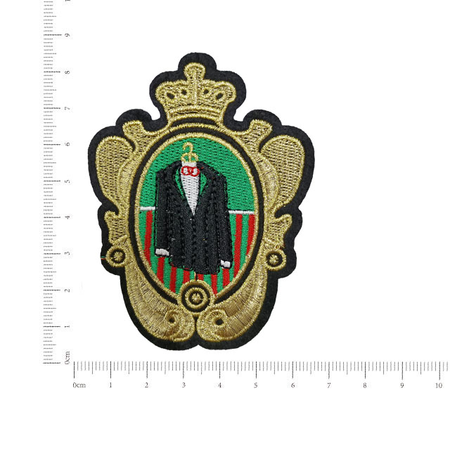 Mirror Pattern Vintage Hand Embroidered Patch