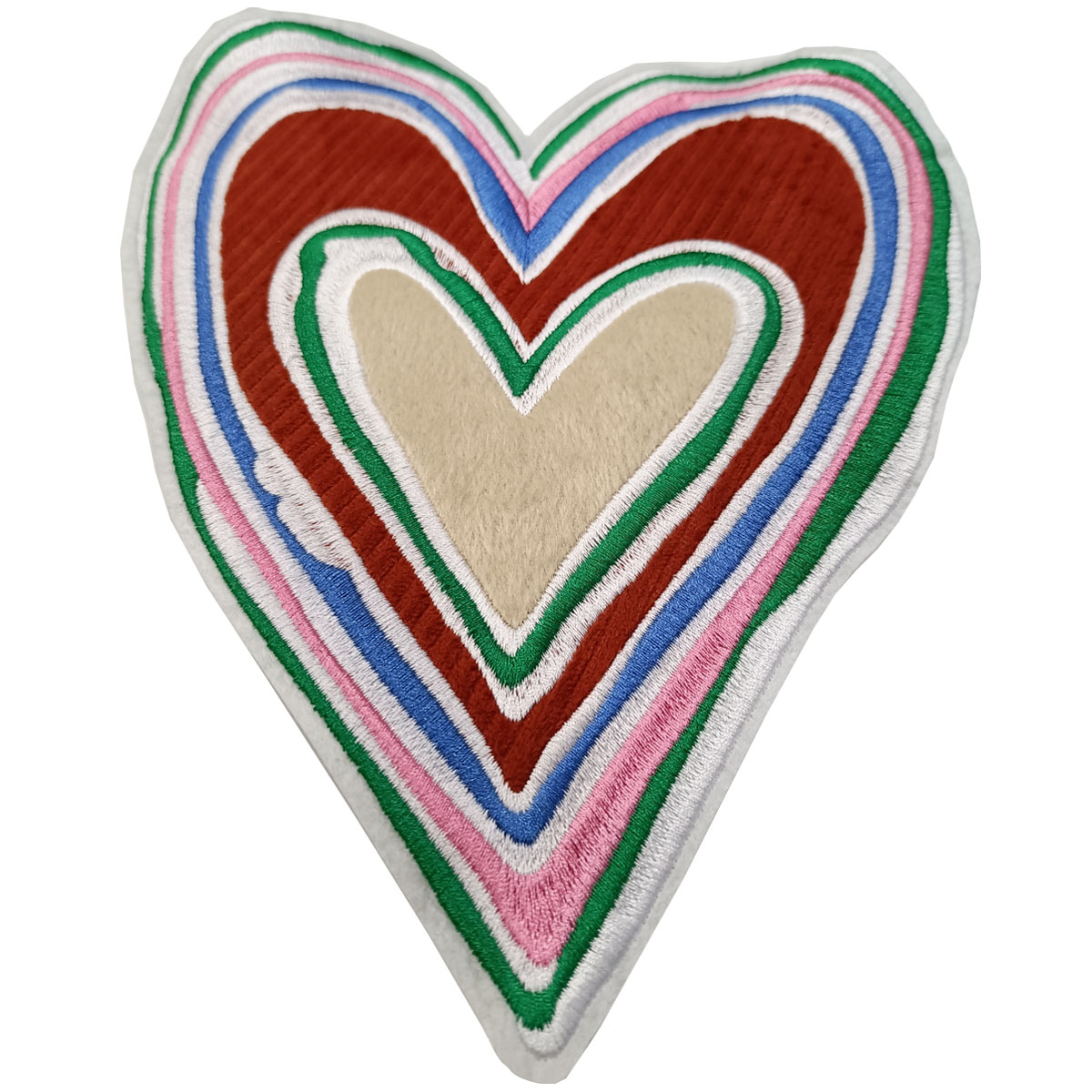 Romantic Love Polygonal Graphic Embroidered Patch