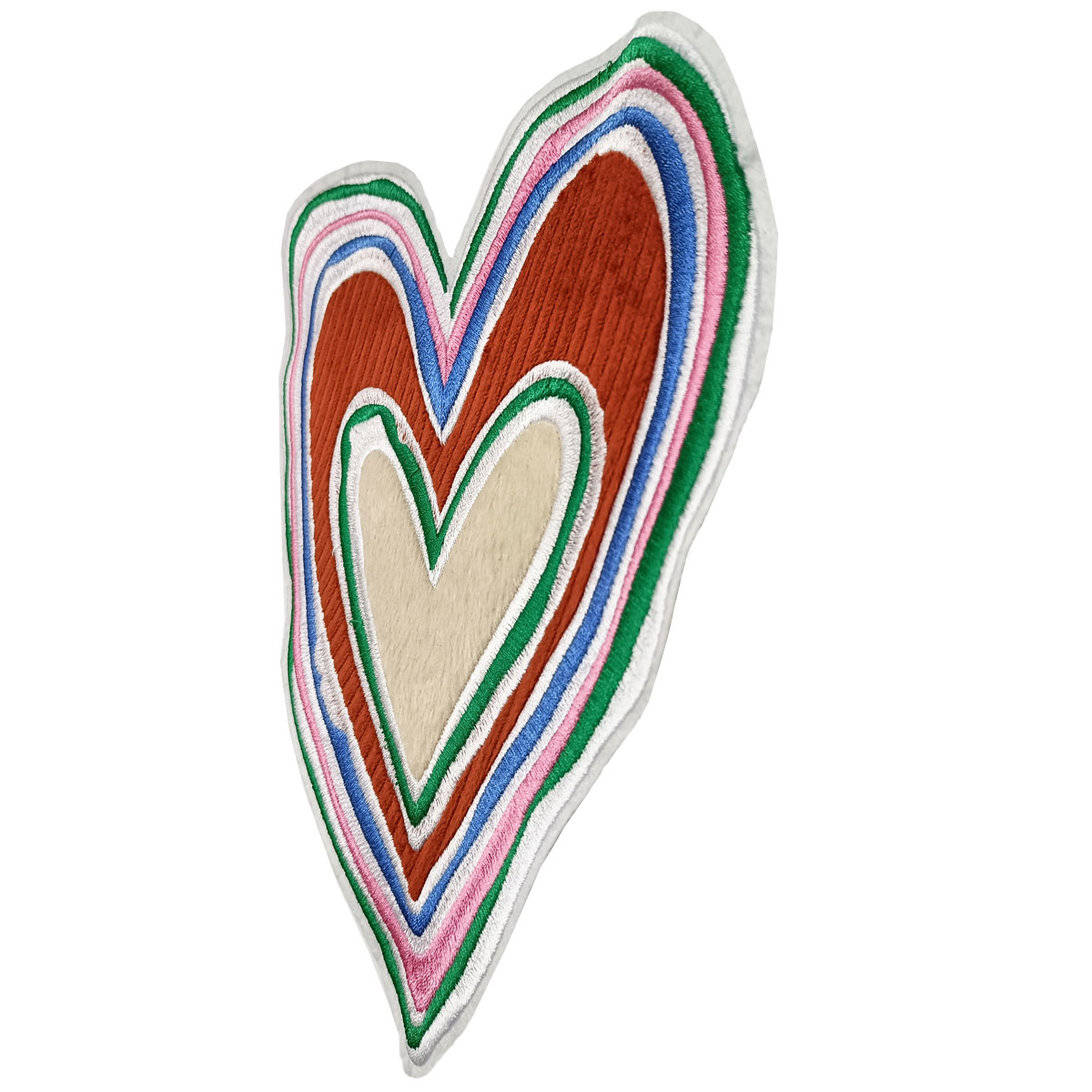 Romantic Love Polygonal Graphic Embroidered Patch