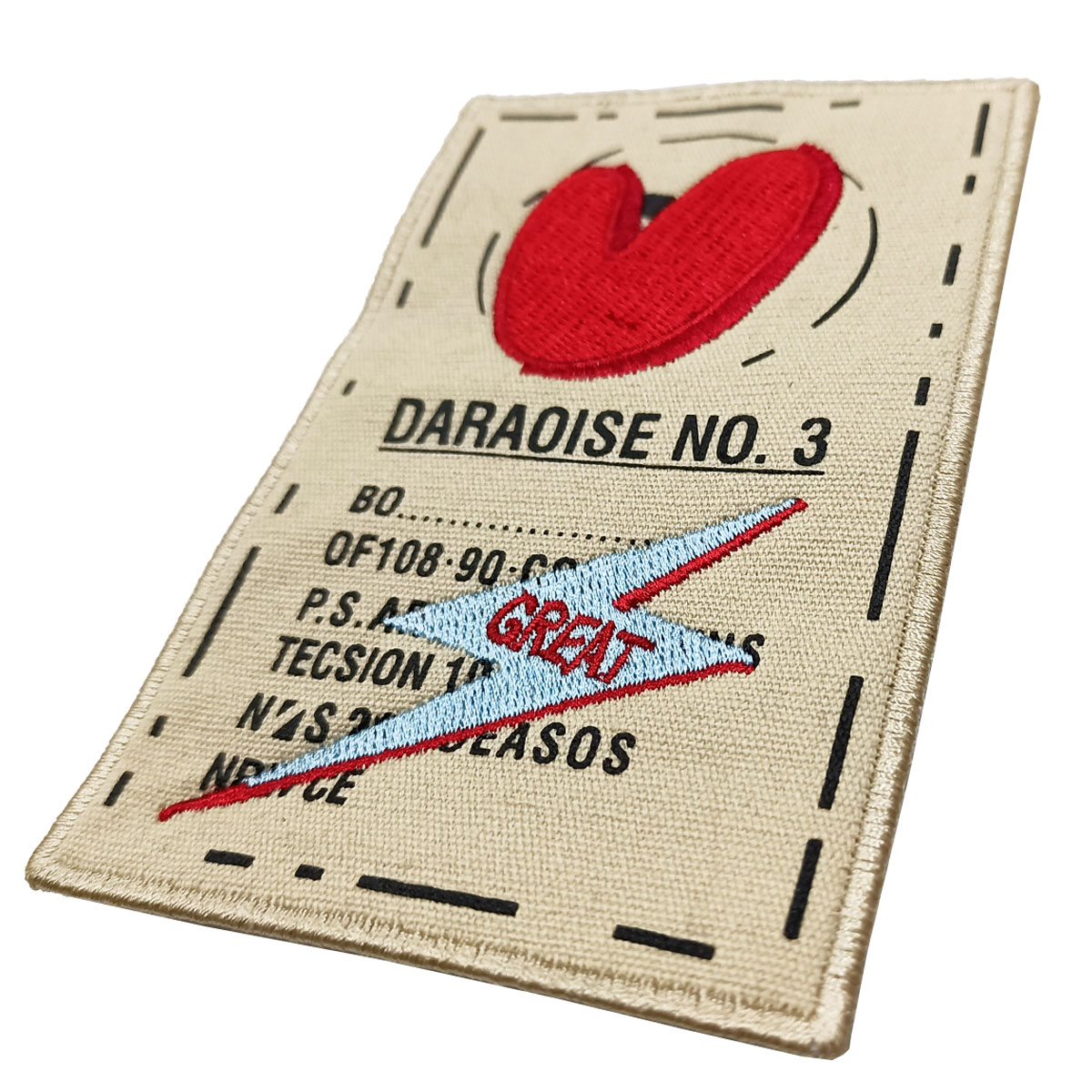 Love Badge Custom Logo Clothing Embroidery Poster