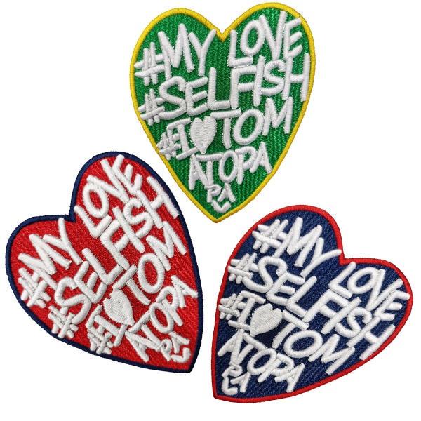 Three-Color Love Badge Custom Logo Clothing Embroidery Poster