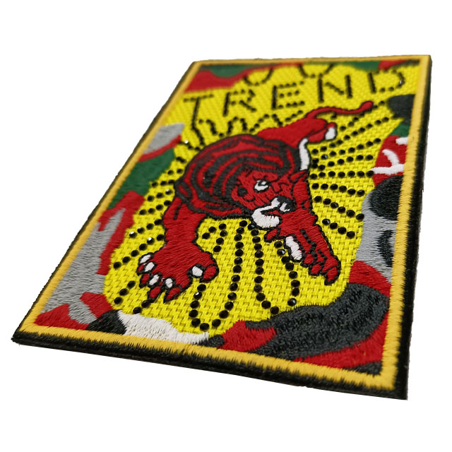 Fashionable Trend Tiger Animal Pattern Cool Embroidery Patch DIY Personalized