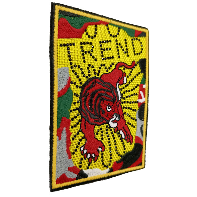 Fashionable Trend Tiger Animal Pattern Cool Embroidery Patch DIY Personalized