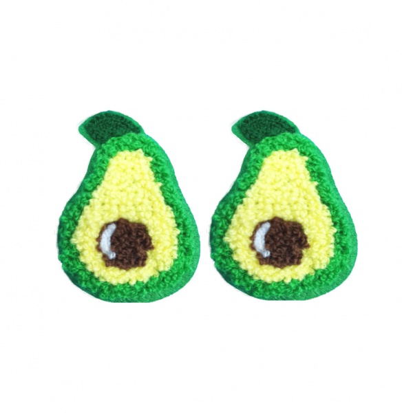 Wholesale Custom Design Chenille Avocado Embroidery Patch 