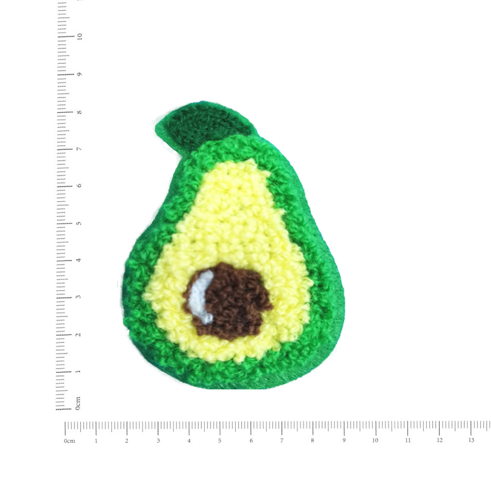 Wholesale Custom Design Chenille Avocado Embroidery Patch 