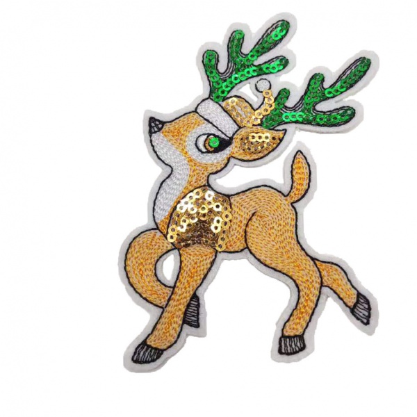 Fawn Cute Animal Pants Clothing Hat Hand Sewn Embroidery Patch