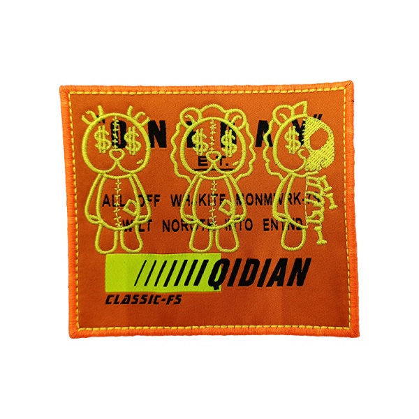 Fabric Woven Patch Private Brand Care Label Custom Logo Name Clothing Tags for Garment