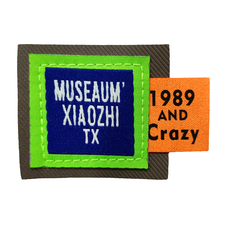 Wholesale High Quality Custom Printed Cotton Labels Garment Clothing Woven Printed Patches