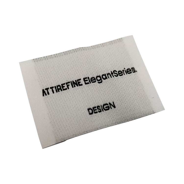 Own design satin ribbon label care wash garment labels printing clothing label soft silk printing clothing patch