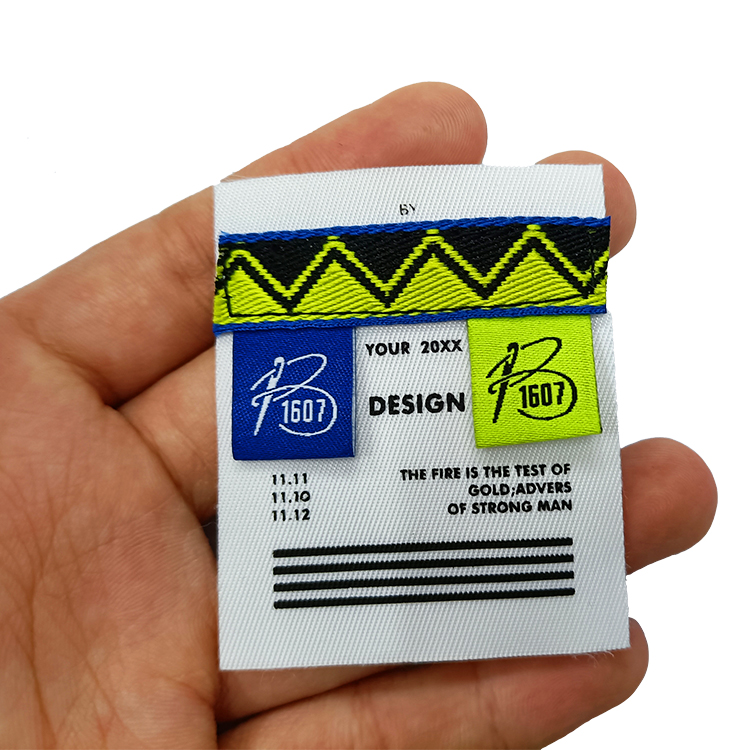 Own design satin ribbon label care wash clothing labels soft clothing woven patch