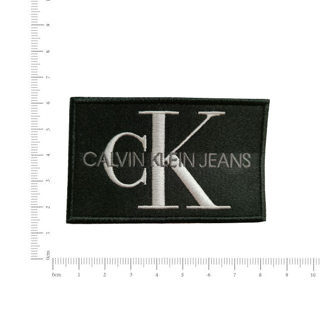 Black Rectangle Clothing Labels Custom Design Logo Clothing Sewing Labels Branding