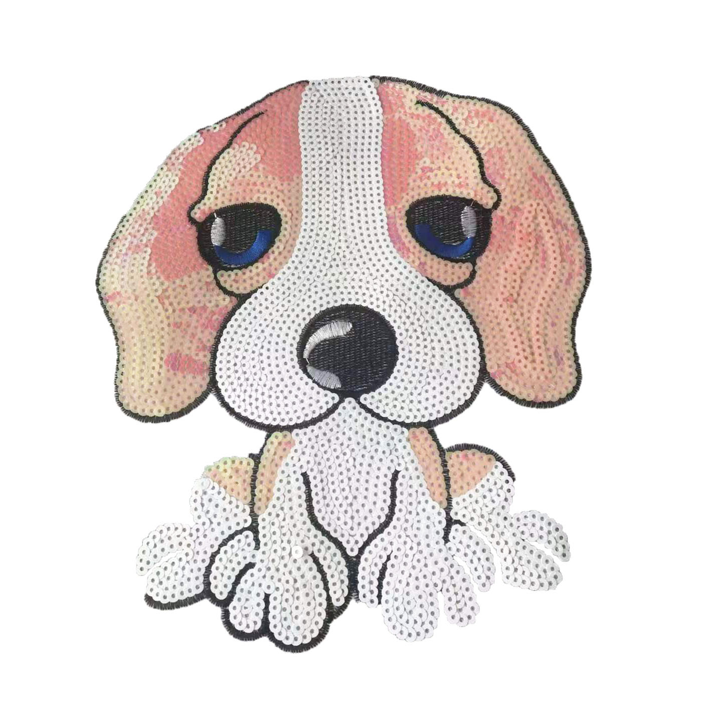 Hot Sale Puppy Unicorn Sequin Embroidery Patch Sequin Patch T-Shirt Clothes