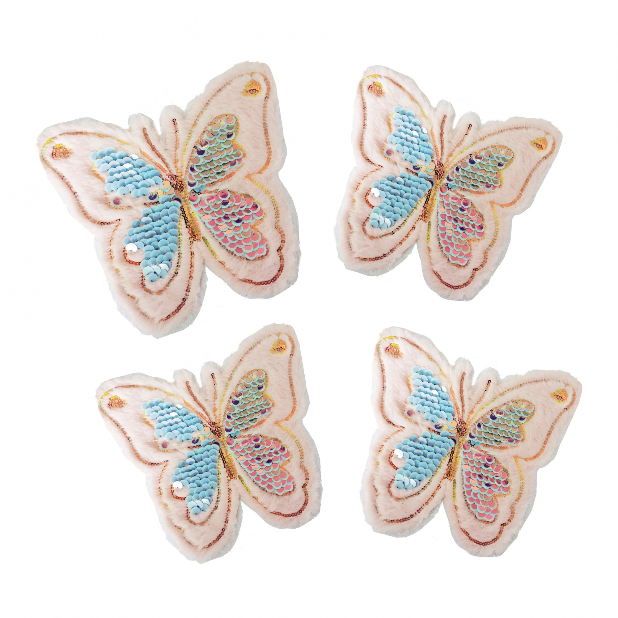 Butterfly Animal Sequins Romantic Style Embroidery Patch Sequin Patch DIY Accessories
