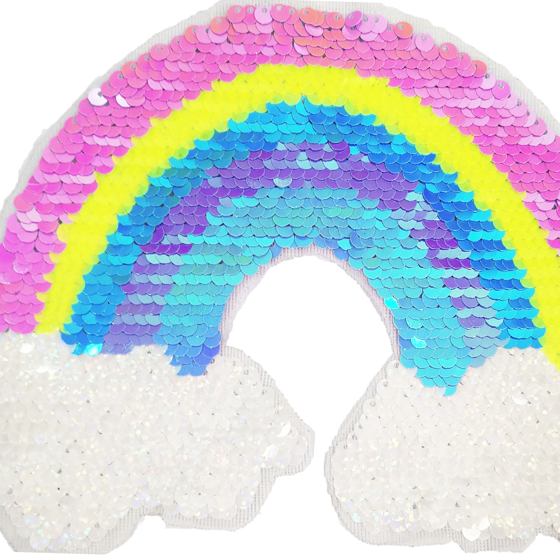 Rainbow Colorful Pattern Beaded Sequin Patches