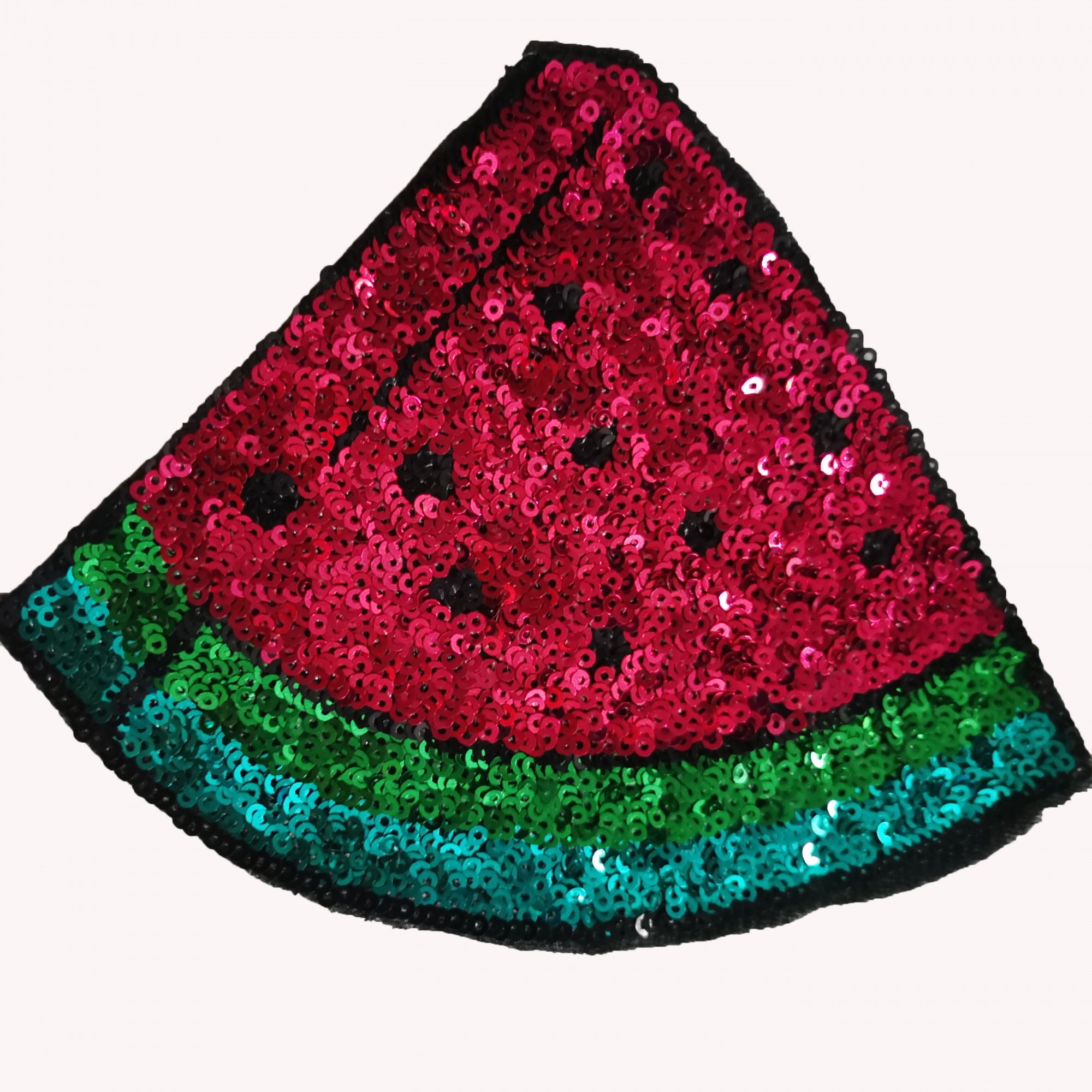 Watermelon Fruit Logo Sequin Embroidery Patch DIY Clothing Accessories
