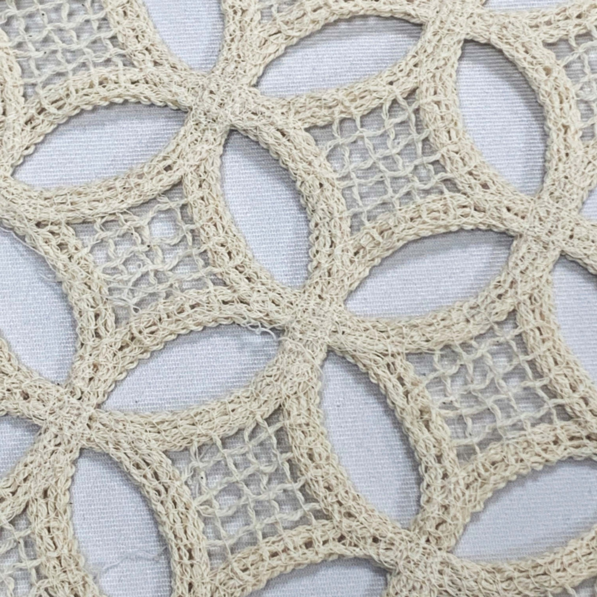 Pure cotton round hollow embroidered fabric