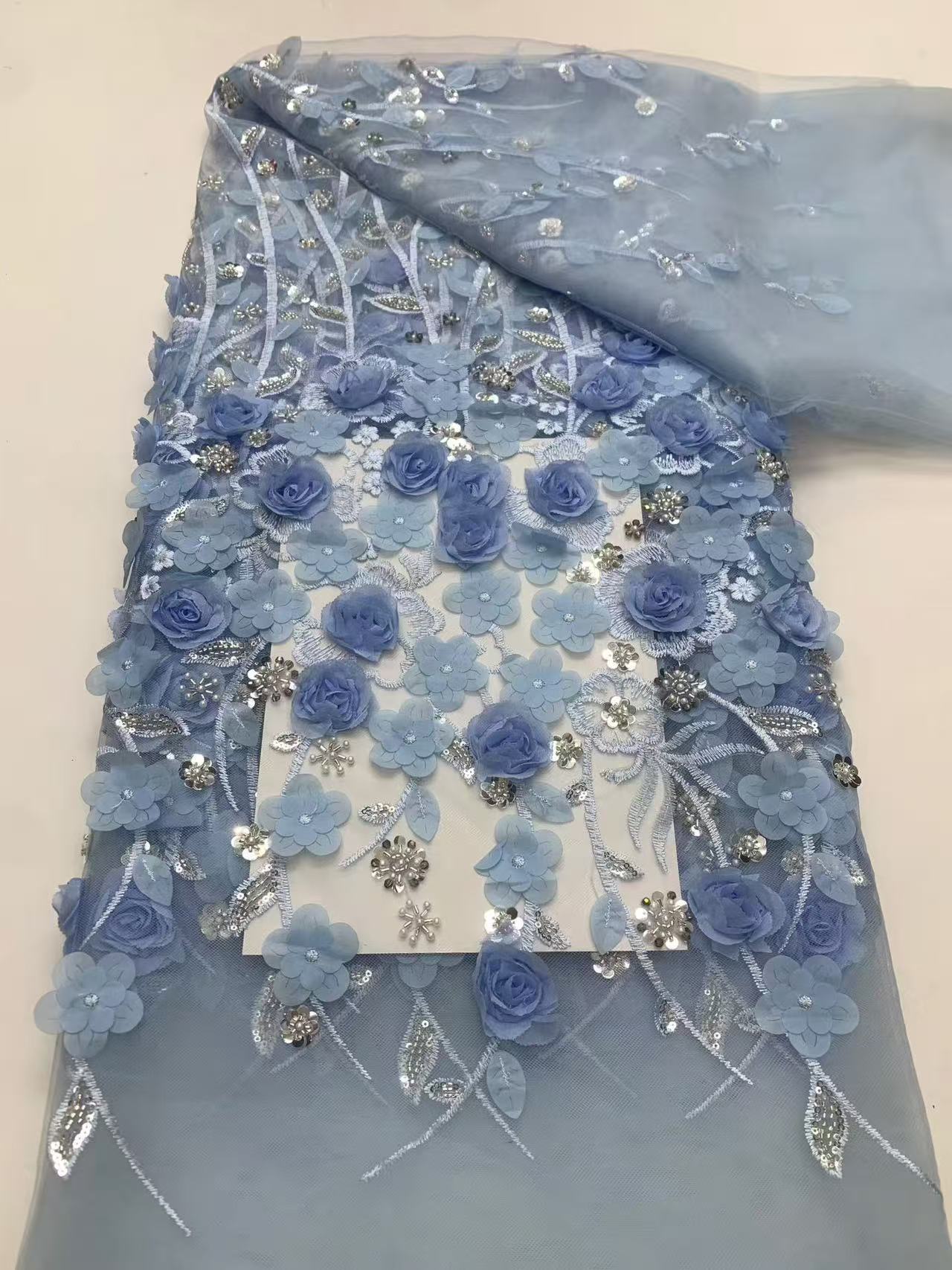 3D floral lace fabric embroidery fabric—all the sweet lace dresses you love.