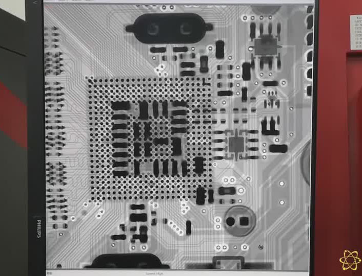 伟铭微焦点X射线检测机X6800检测PCB BGA芯片高清配置视频