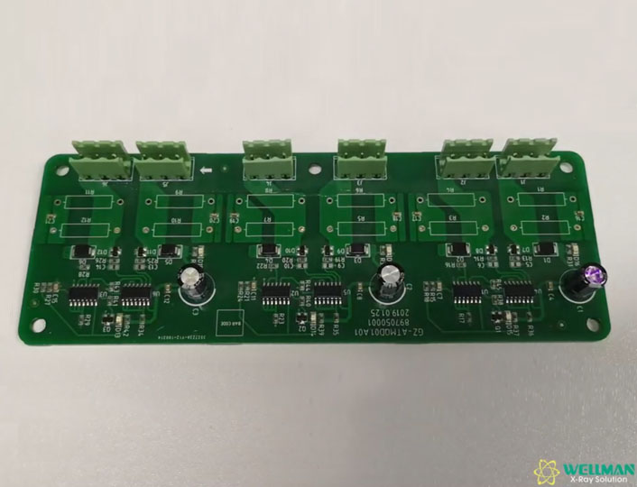 PCB三极管焊接气泡X-ray检测伟铭X射线检测设备
