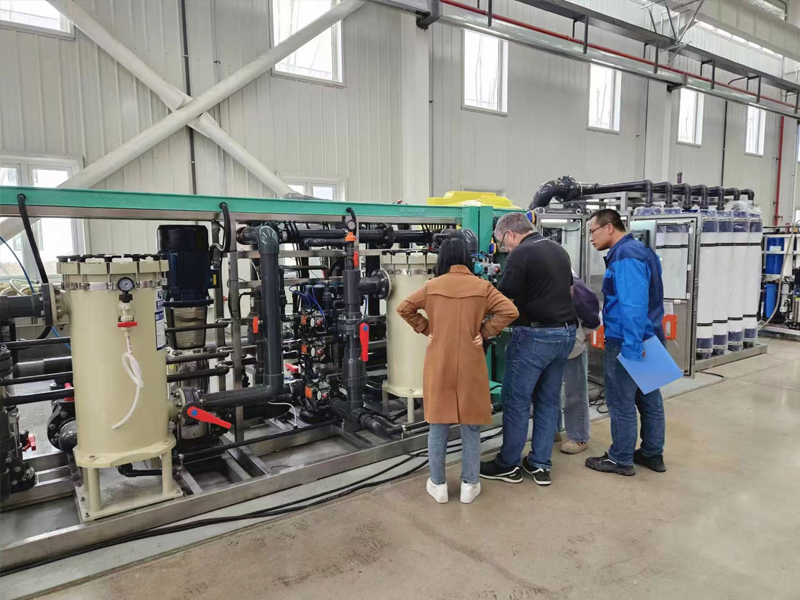 Customer testing site for Australian ultrafiltration equipment project