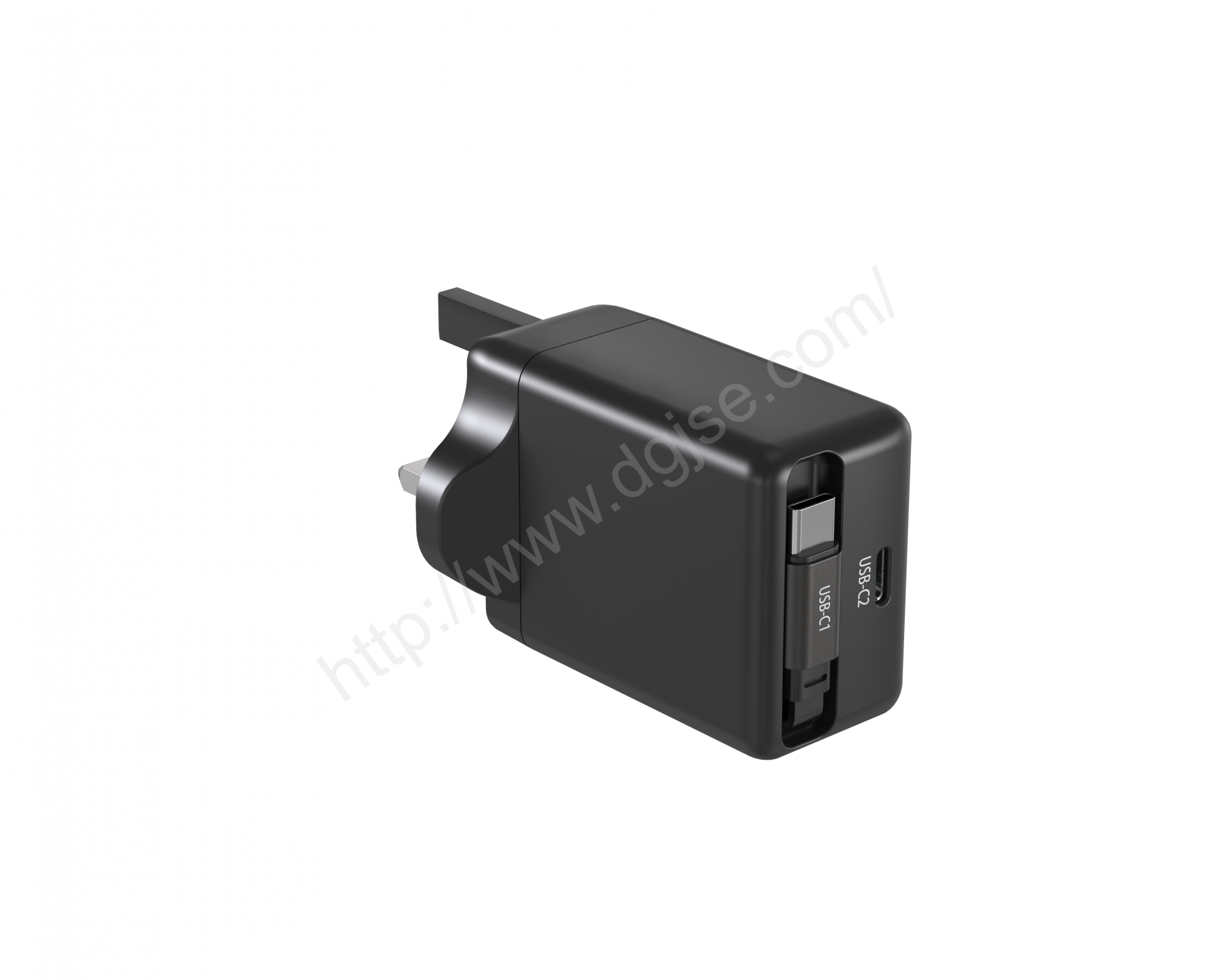 AC-GAN-149  35W充电器带 0.7米收线 USB-C 线材+USB-C 口 