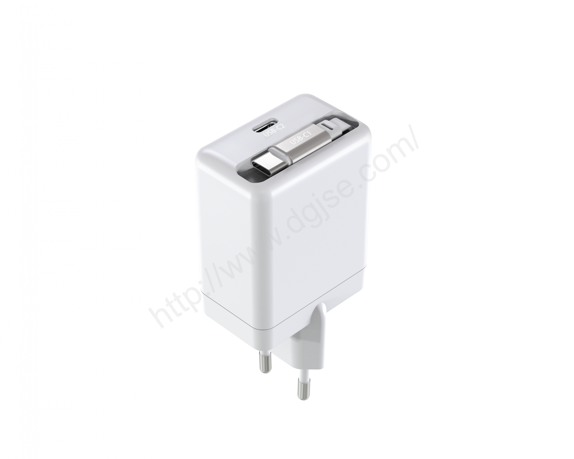 AC-GAN-149  35W充电器带 0.7米收线 USB-C 线材+USB-C 口 