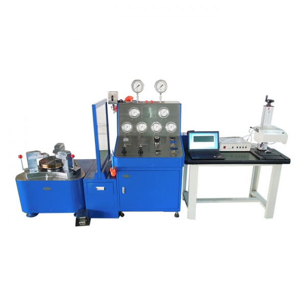 Gas and liquid test bench