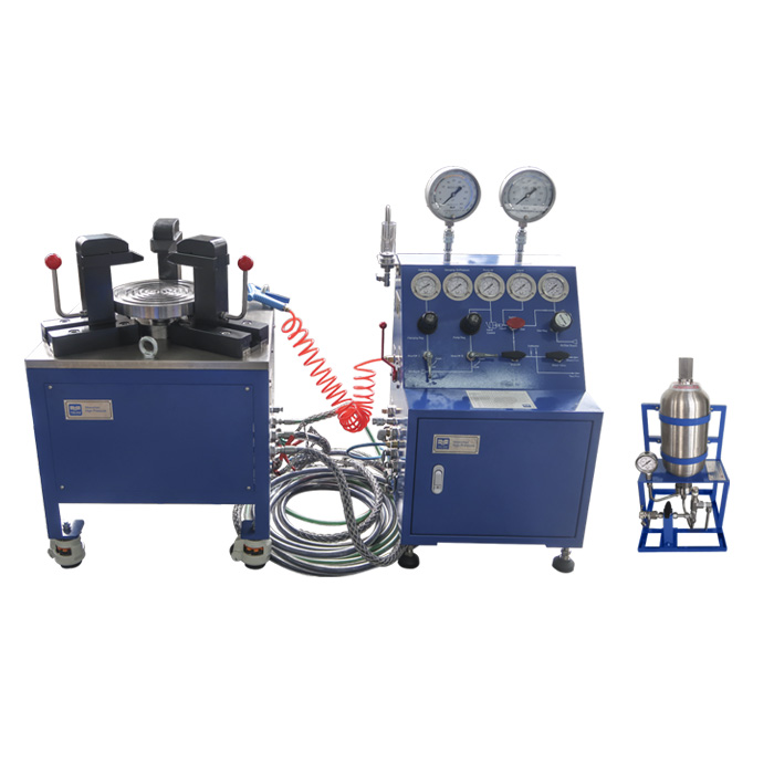 Small size, middle & low pressure, gas and liquid test bench