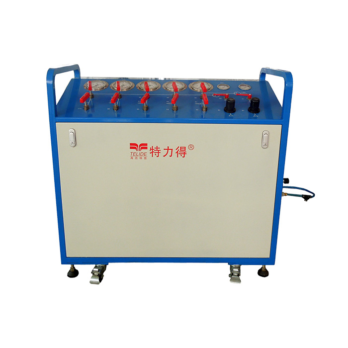 Air-driven gas charging bench HSU-1400D
