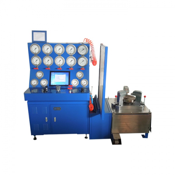 High pressure gas test bench with central computer (930bar)