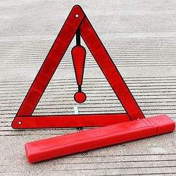 Square Box  Foldable Red Reflective Warning Triangle Frame Box  Weld rods box