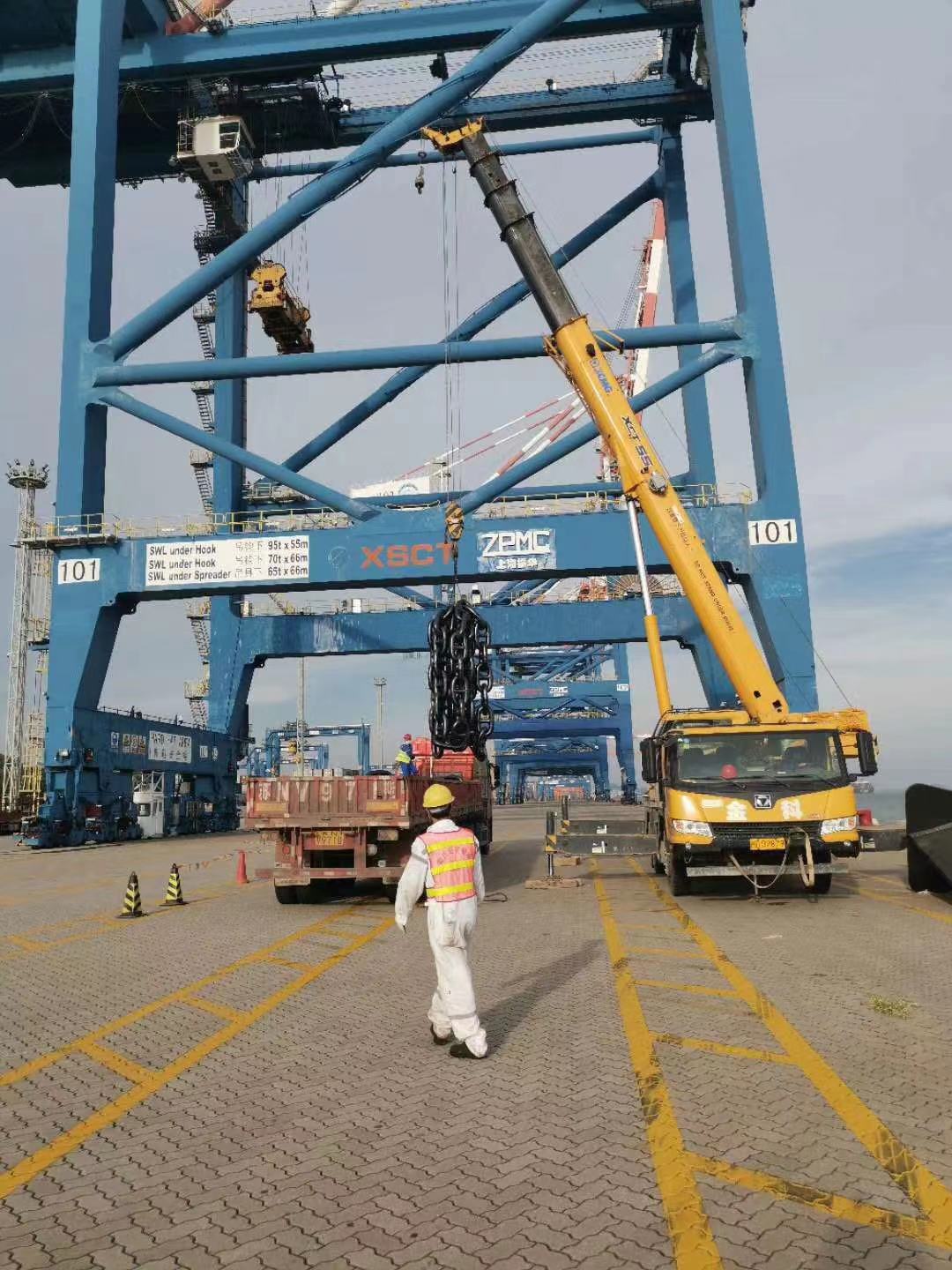 122MM Anchor Chain Delivered In Xiamen Port