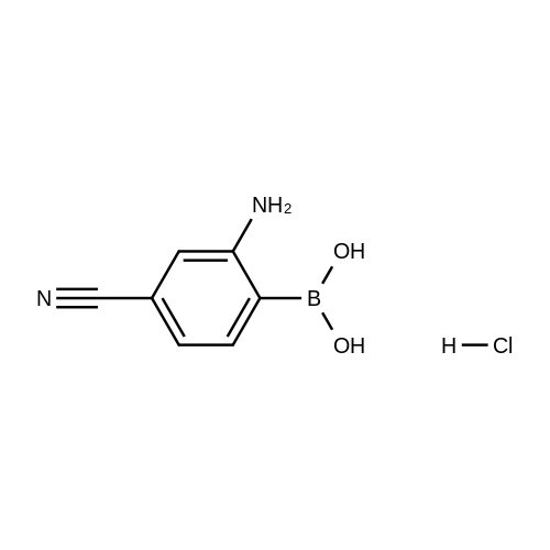 2-氨基-4-氰基苯基硼酸盐酸盐