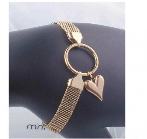 SN3001178 Ladia Jewelry Gold Plated Stainless Steel Bracelet