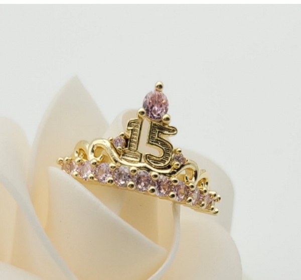 HR8501686 Ladia Jewelry 18K Gold Plated 3A Zircon Wholesale Finger Ring