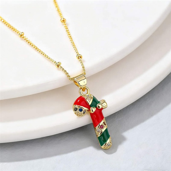 CNP090451 Ladia Jewelry Christmas Themed Gift Pendant Necklace