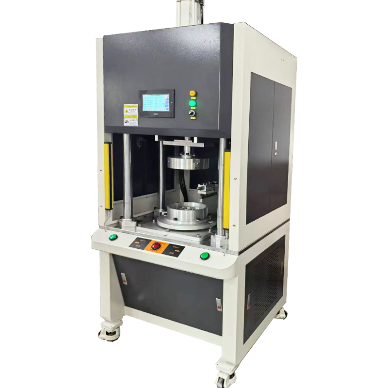 7.5kw servo spin welding machine for PA66 +35% GF of plastic air spring helper suspension parts
