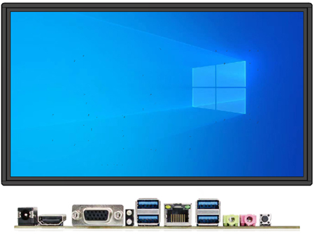 43-inch four-sided infrared touch Windows all-in-one machine X86 structure, Win10 system, fourth-generation i5 8+128G