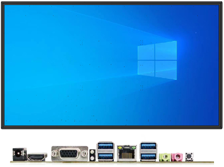 75-inch four-sided infrared touch Windows all-in-one machine X86 structure, Win10 system, fourth-generation i5 8+128G