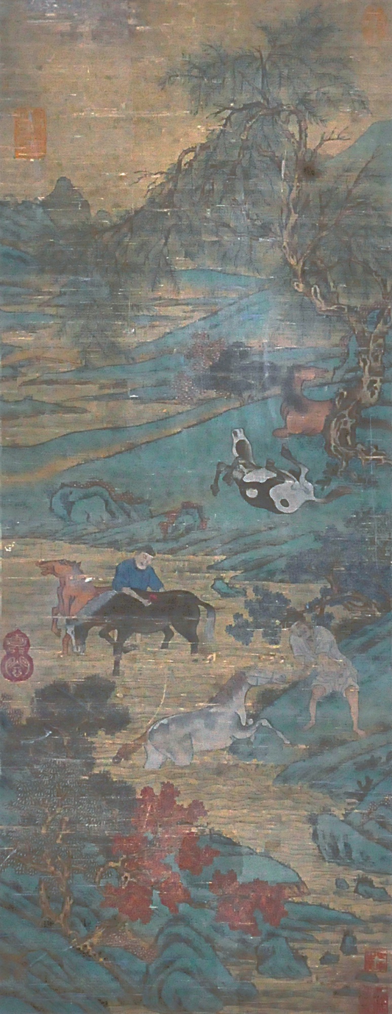 122  佚名  饲马图