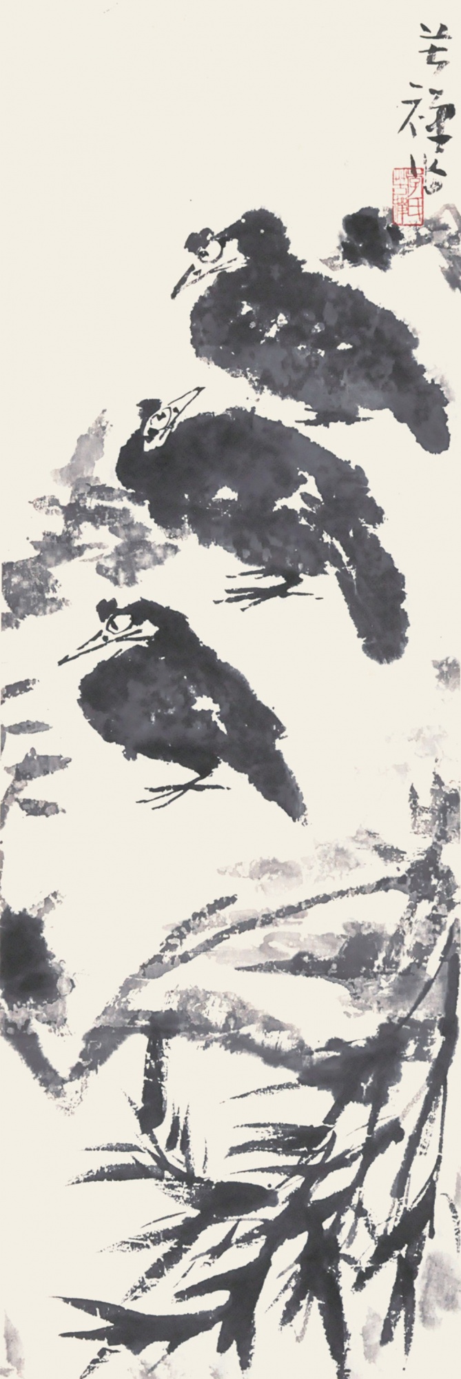326  李苦禅  八哥