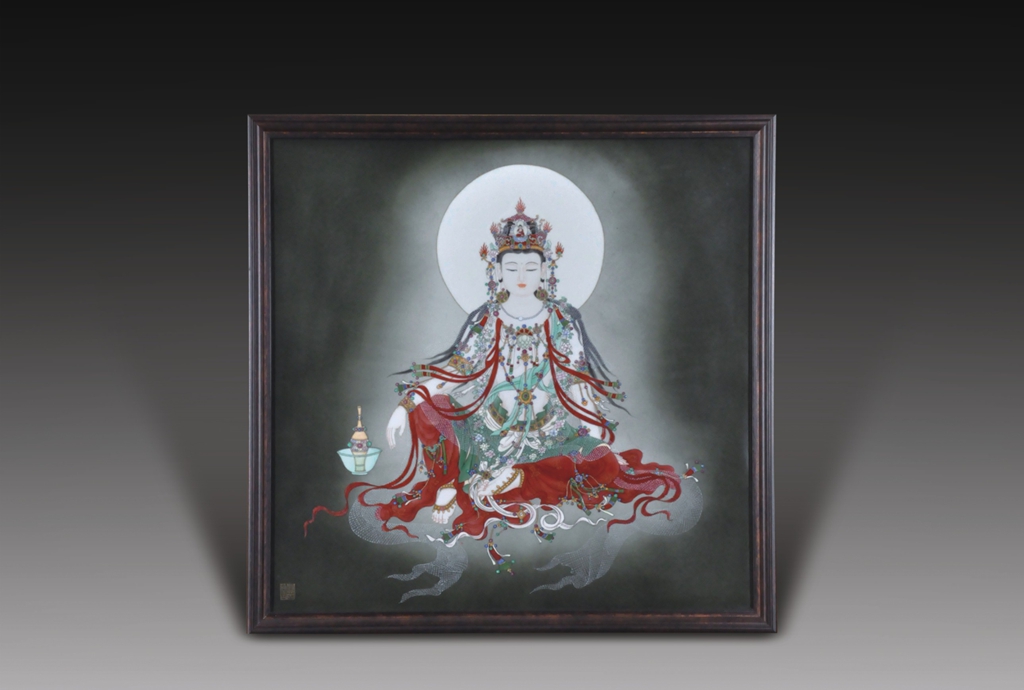 506    观音瓷板画