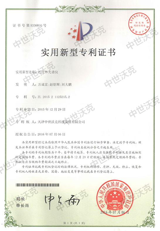 近红外光谱仪专利