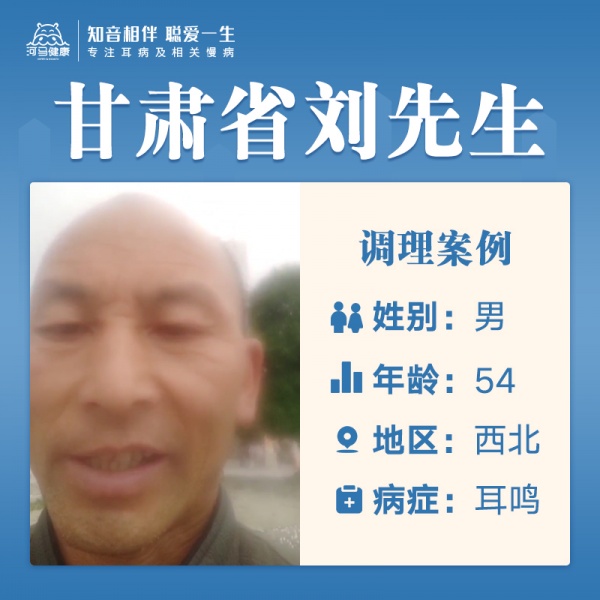 刘先生3862309双侧耳鸣，听力下降，偶尔闷涨，失眠，口干，口苦，小便偏多，疲劳