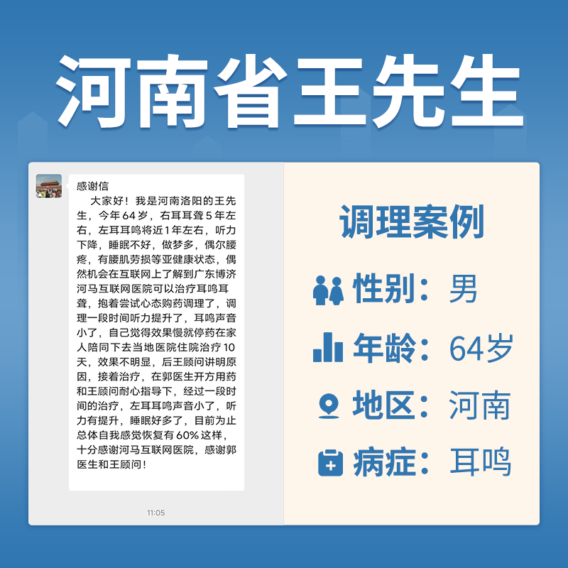 王文灿4043498右耳耳聋5年左右，左耳耳鸣