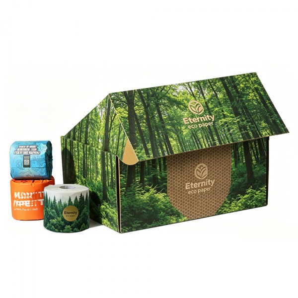 Bamboo toilet tissue paper