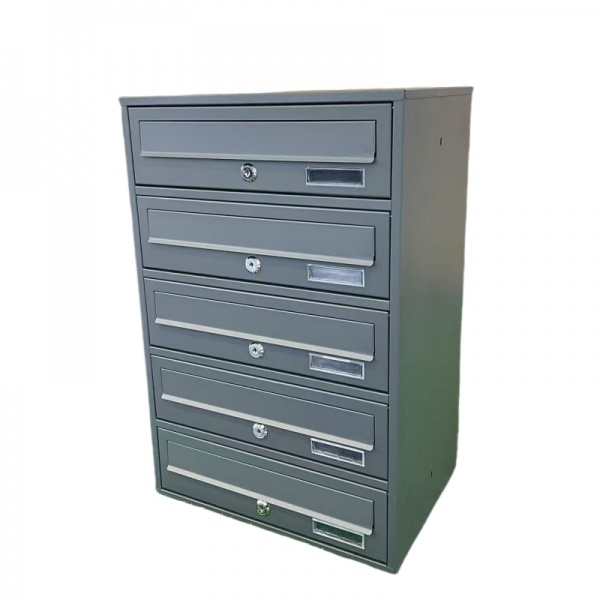 Post Boxes for Flats Communal Multiple Letterboxes Wall Mounted 5 Bank